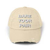 Bare Yoor Pair - Cotton Twill Distressed Baseball Cap - Witty Twisters Fashions
